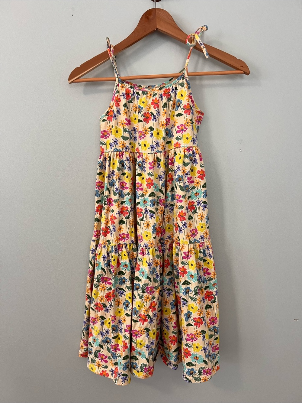 Tea Collection Cotton Yellow Floral Swing Dress • 8